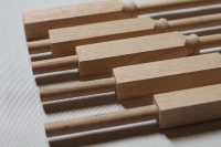 Close-Up of Wooden Adjustable Balusters by NuStair