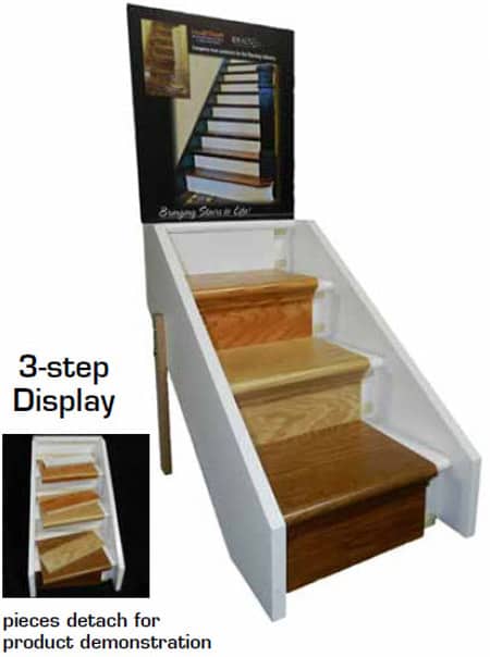 3 Stair NuStair Retail Display