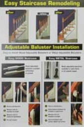 Adjustable Balusters Stair Parts Display