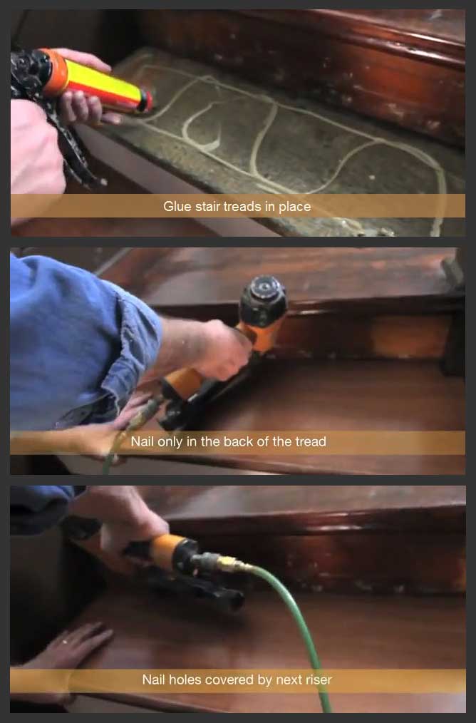 How to install prefinished stair treads