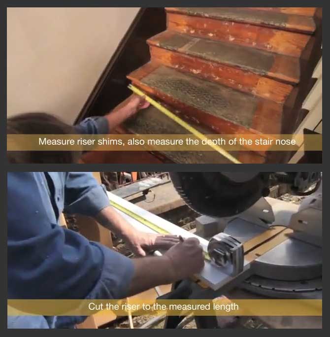 How to measure stair parts