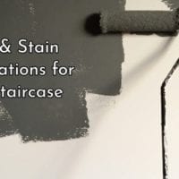Paint and stain for staircases