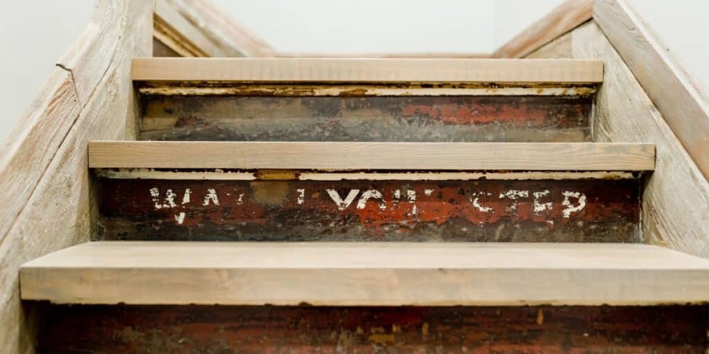 Staircase under renovation